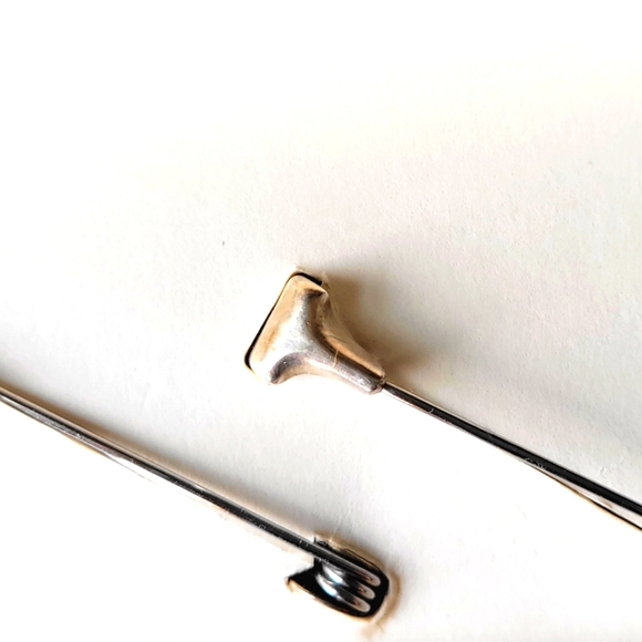 VTG-Sterling Diaper Pins For Monogramming By Napier In The Original Box-… - Picture 9 of 16